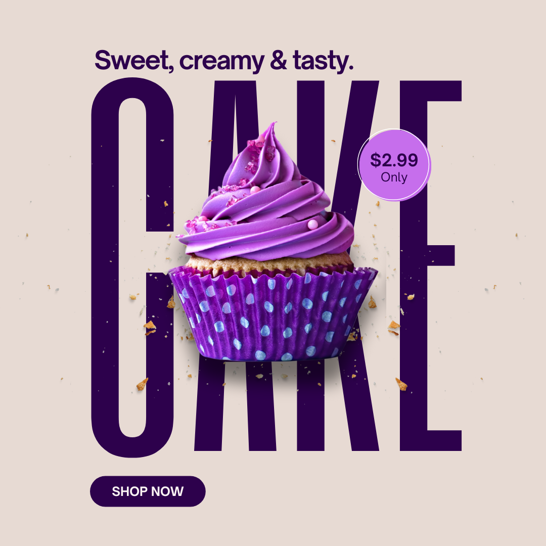 Sweet, creamy & tasty cupcake for only $2.99